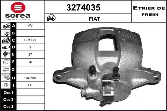 Sera 3274035 - Спирачен апарат vvparts.bg