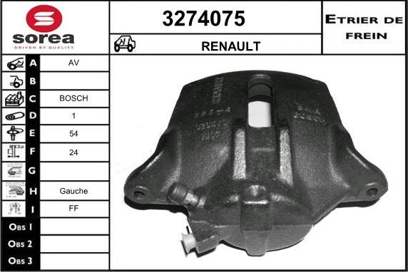 Sera 3274075 - Спирачен апарат vvparts.bg