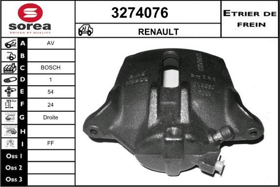 Sera 3274076 - Спирачен апарат vvparts.bg