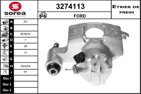 Sera 3274113 - Спирачен апарат vvparts.bg