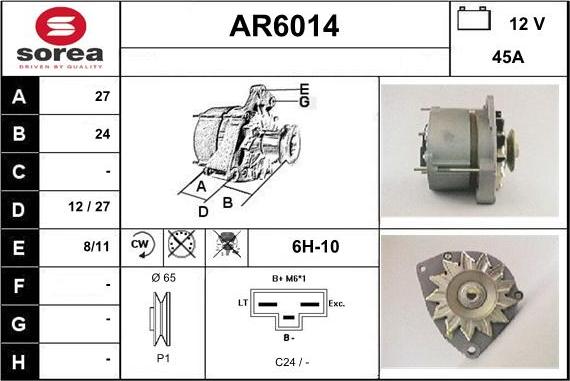 Sera AR6014 - Генератор vvparts.bg