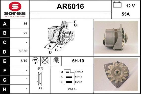 Sera AR6016 - Генератор vvparts.bg