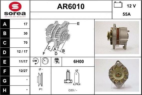 Sera AR6010 - Генератор vvparts.bg