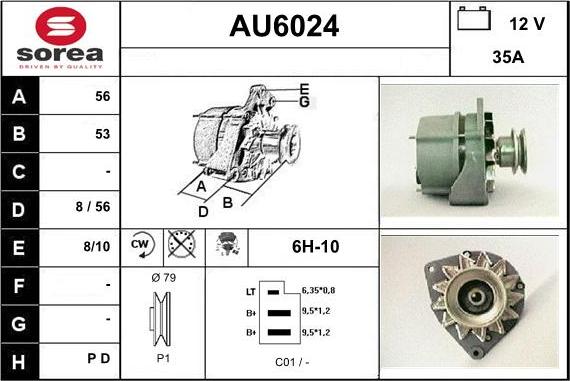 Sera AU6024 - Генератор vvparts.bg