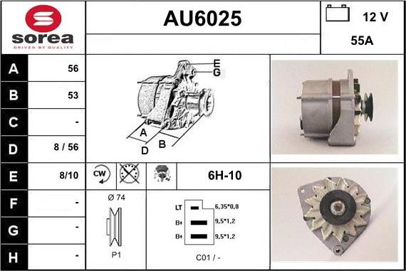 Sera AU6025 - Генератор vvparts.bg