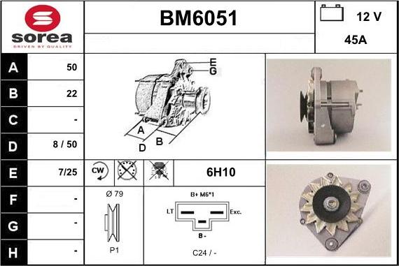 Sera BM6051 - Генератор vvparts.bg