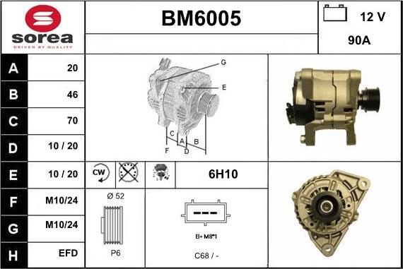 Sera BM6005 - Генератор vvparts.bg