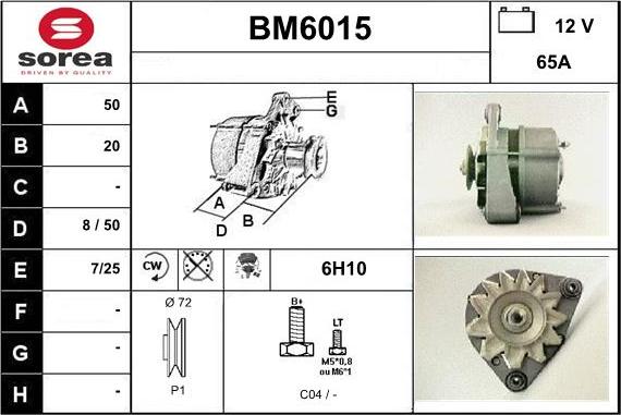 Sera BM6015 - Генератор vvparts.bg