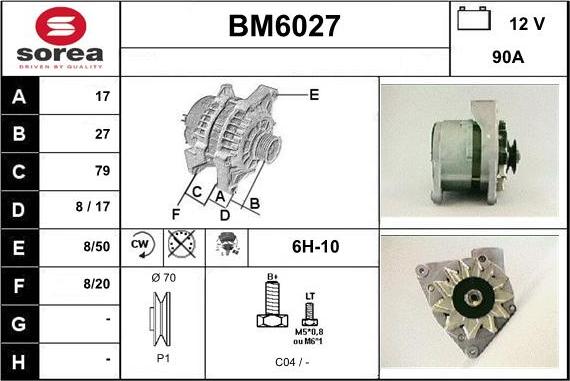 Sera BM6027 - Генератор vvparts.bg