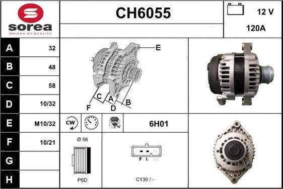 Sera CH6055 - Генератор vvparts.bg