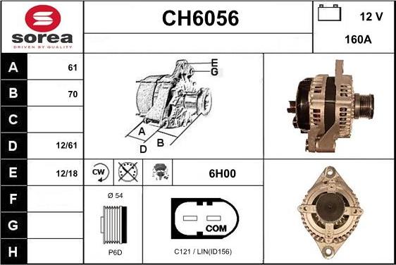 Sera CH6056 - Генератор vvparts.bg