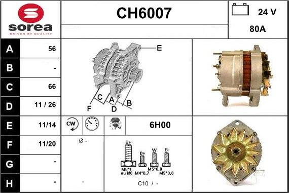 Sera CH6007 - Генератор vvparts.bg