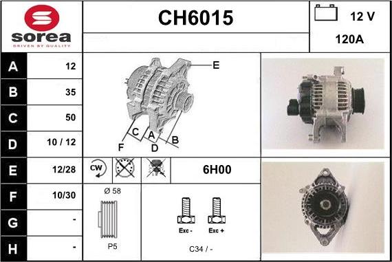 Sera CH6015 - Генератор vvparts.bg