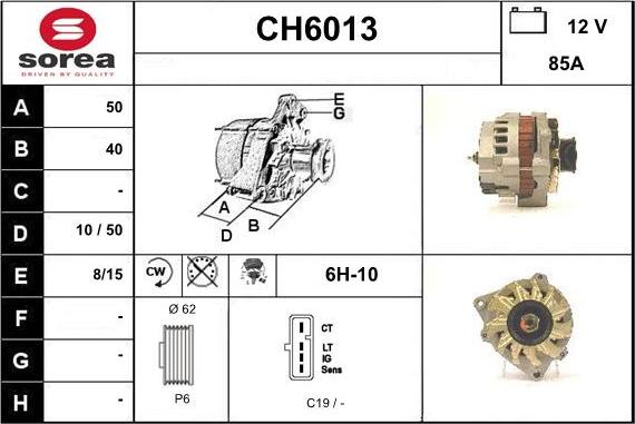 Sera CH6013 - Генератор vvparts.bg