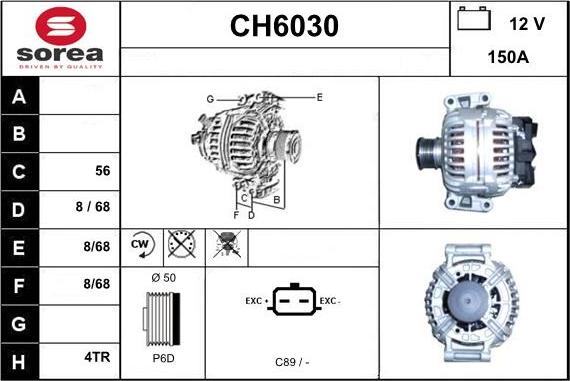 Sera CH6030 - Генератор vvparts.bg