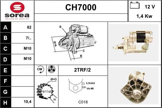 Sera CH7000 - Стартер vvparts.bg