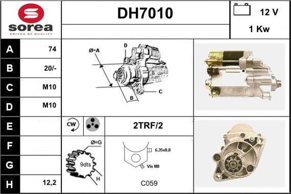 Sera DH7010 - Стартер vvparts.bg