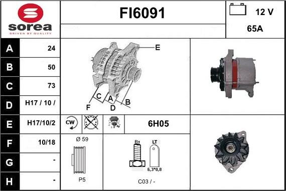 Sera FI6091 - Генератор vvparts.bg