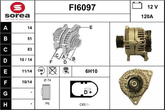 Sera FI6097 - Генератор vvparts.bg