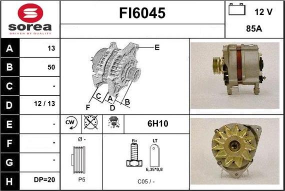 Sera FI6045 - Генератор vvparts.bg