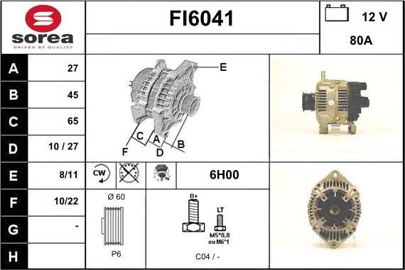 Sera FI6041 - Генератор vvparts.bg