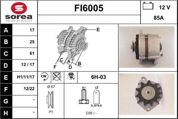 Sera FI6005 - Генератор vvparts.bg