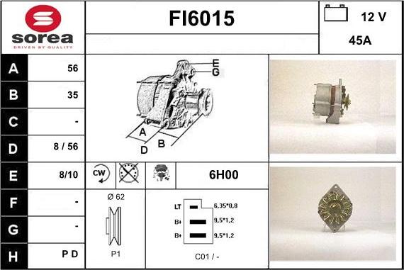 Sera FI6015 - Генератор vvparts.bg