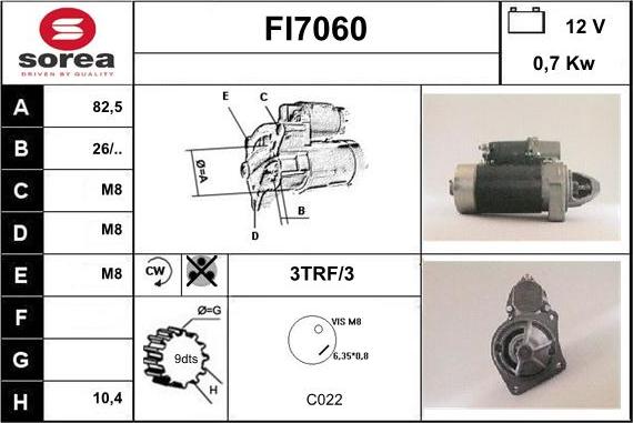 Sera FI7060 - Стартер vvparts.bg