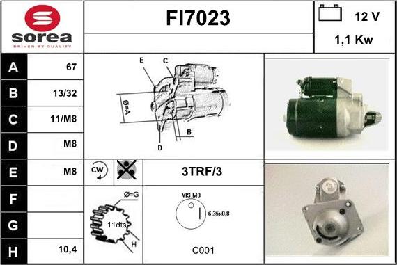 Sera FI7023 - Стартер vvparts.bg