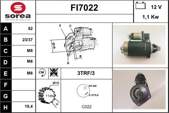 Sera FI7022 - Стартер vvparts.bg