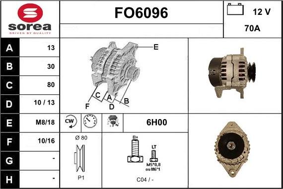 Sera FO6096 - Генератор vvparts.bg