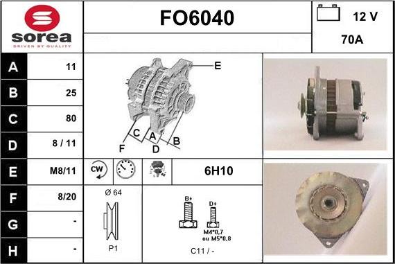 Sera FO6040 - Генератор vvparts.bg