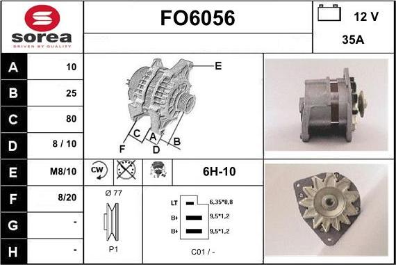 Sera FO6056 - Генератор vvparts.bg