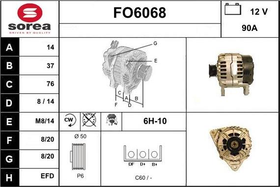 Sera FO6068 - Генератор vvparts.bg