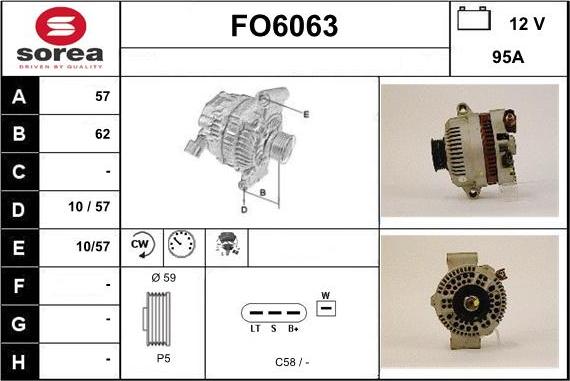 Sera FO6063 - Генератор vvparts.bg