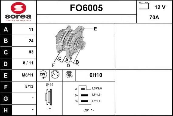 Sera FO6005 - Генератор vvparts.bg