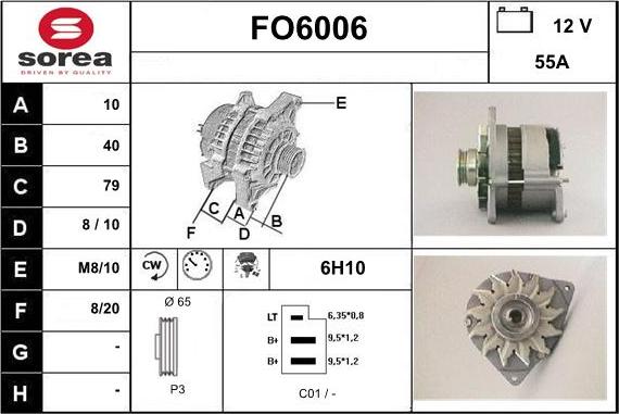 Sera FO6006 - Генератор vvparts.bg