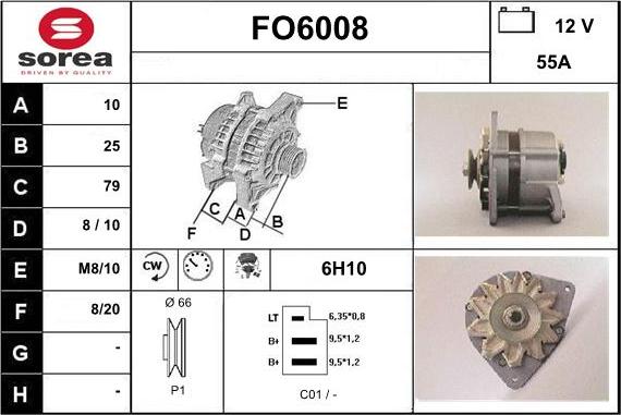 Sera FO6008 - Генератор vvparts.bg