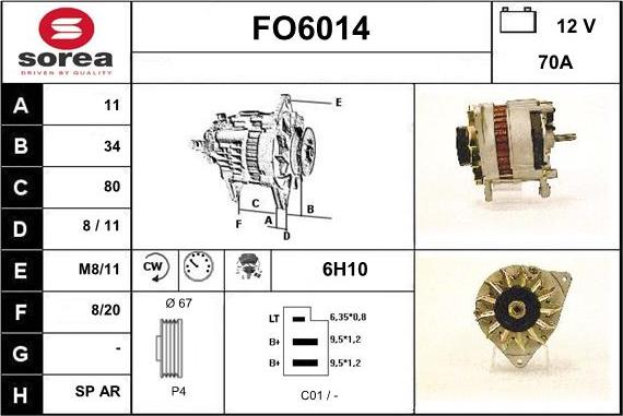 Sera FO6014 - Генератор vvparts.bg