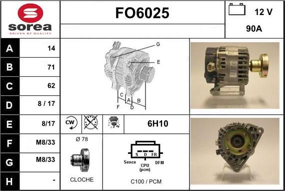 Sera FO6025 - Генератор vvparts.bg