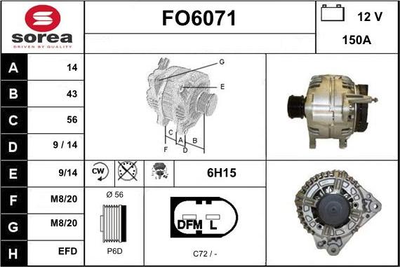 Sera FO6071 - Генератор vvparts.bg