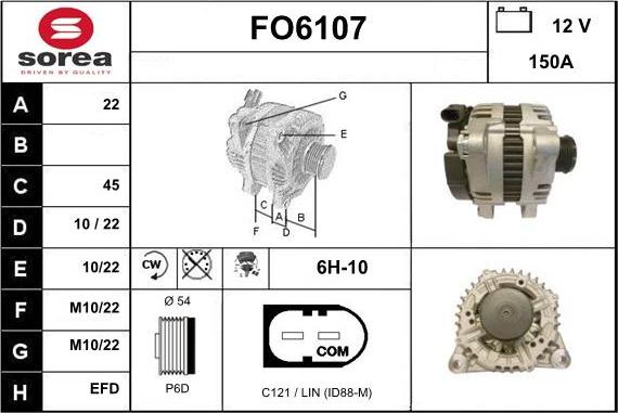 Sera FO6107 - Генератор vvparts.bg