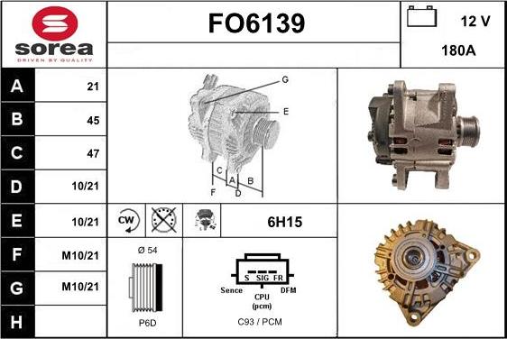 Sera FO6139 - Генератор vvparts.bg