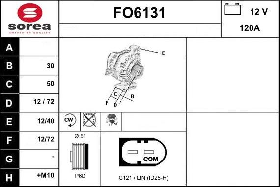 Sera FO6131 - Генератор vvparts.bg