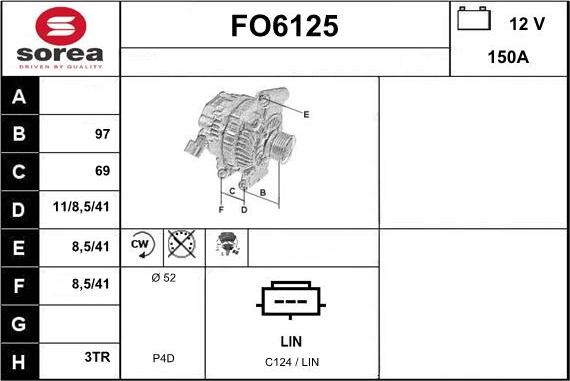 Sera FO6125 - Генератор vvparts.bg