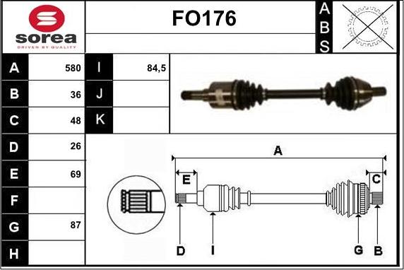 Sera FO176 - Полуоска vvparts.bg