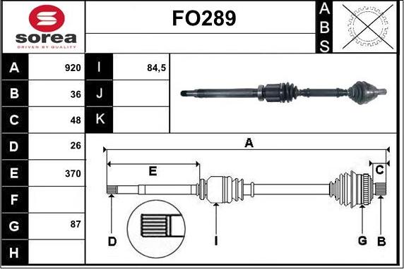 Sera FO289 - Полуоска vvparts.bg