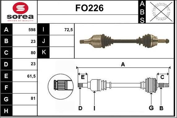 Sera FO226 - Полуоска vvparts.bg