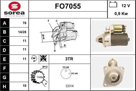 Sera FO7055 - Стартер vvparts.bg