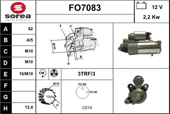 Sera FO7083 - Стартер vvparts.bg